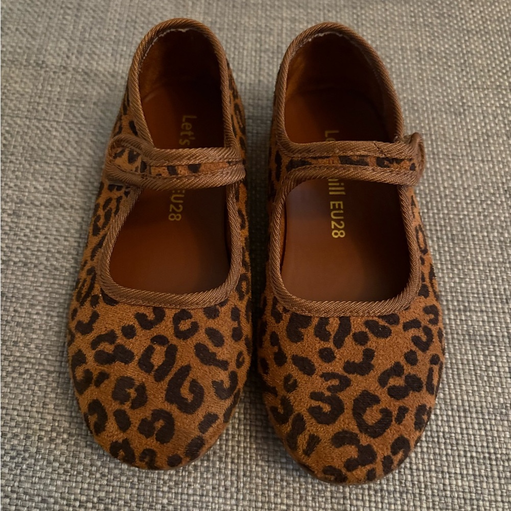 Leopard Print Kids Mary Jane Shoes